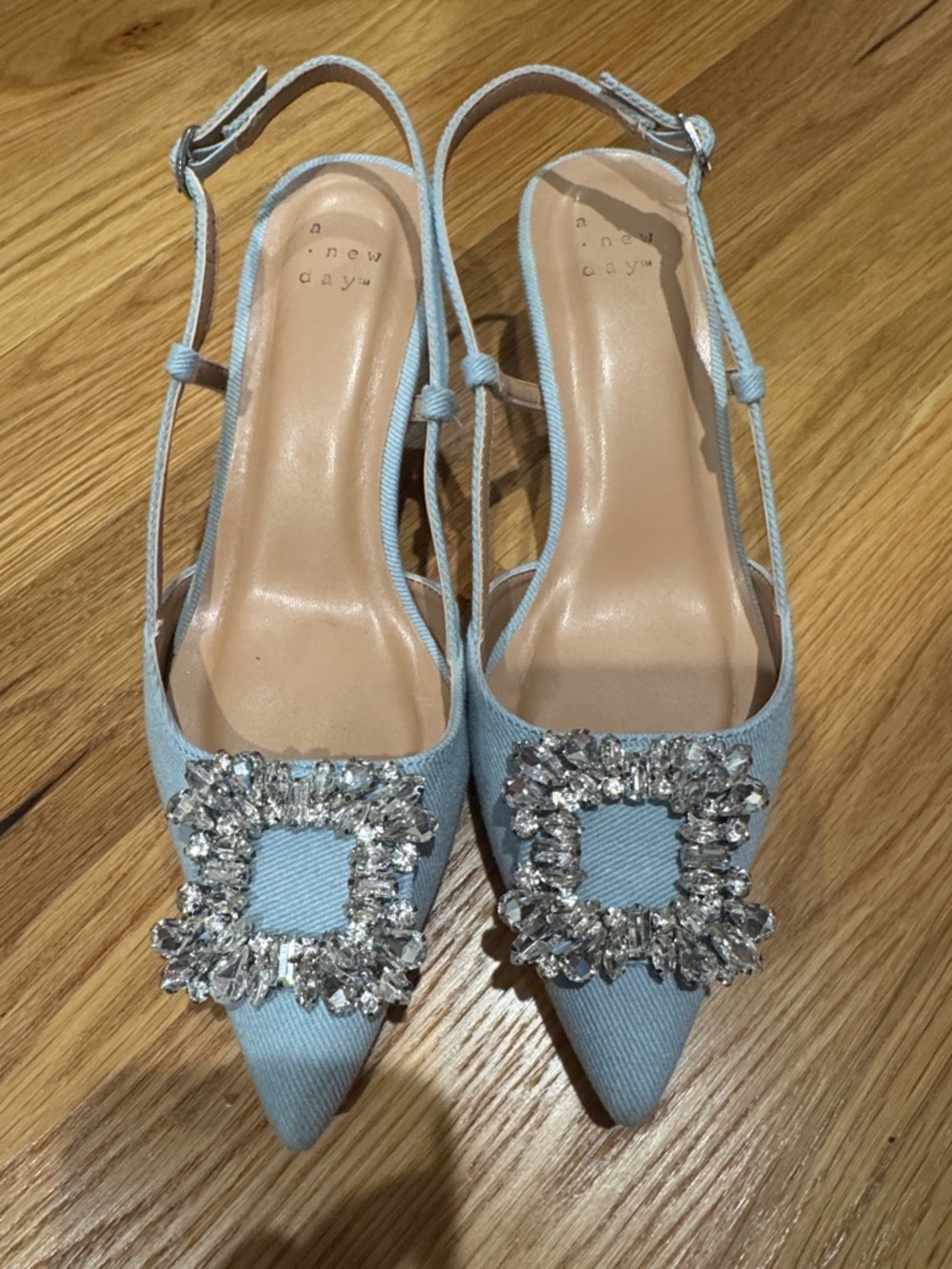 Denim Kitten Heel
